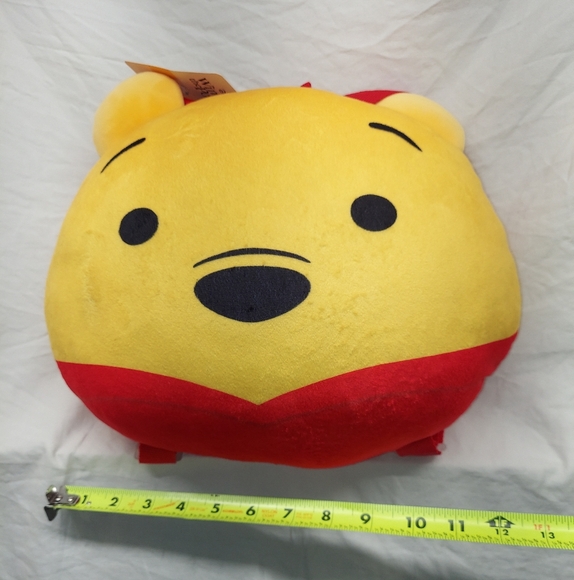 Winnie The Pooh Disney 12"Squish Super Soft Plush Pillow Backpack/ Purse - Picture 6 of 9